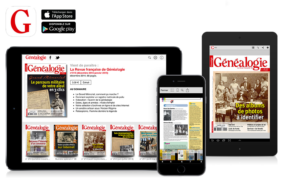 application-kioque-magazine-La-Revue-Française-de-Genealogie-sur-ipad-iphone-android